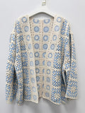 New Autumn Arrival: Early Fall Unique Crochet Embroidery Openwork Sweater, Loose Fit, Versatile, Stylish, And - Mixed colors