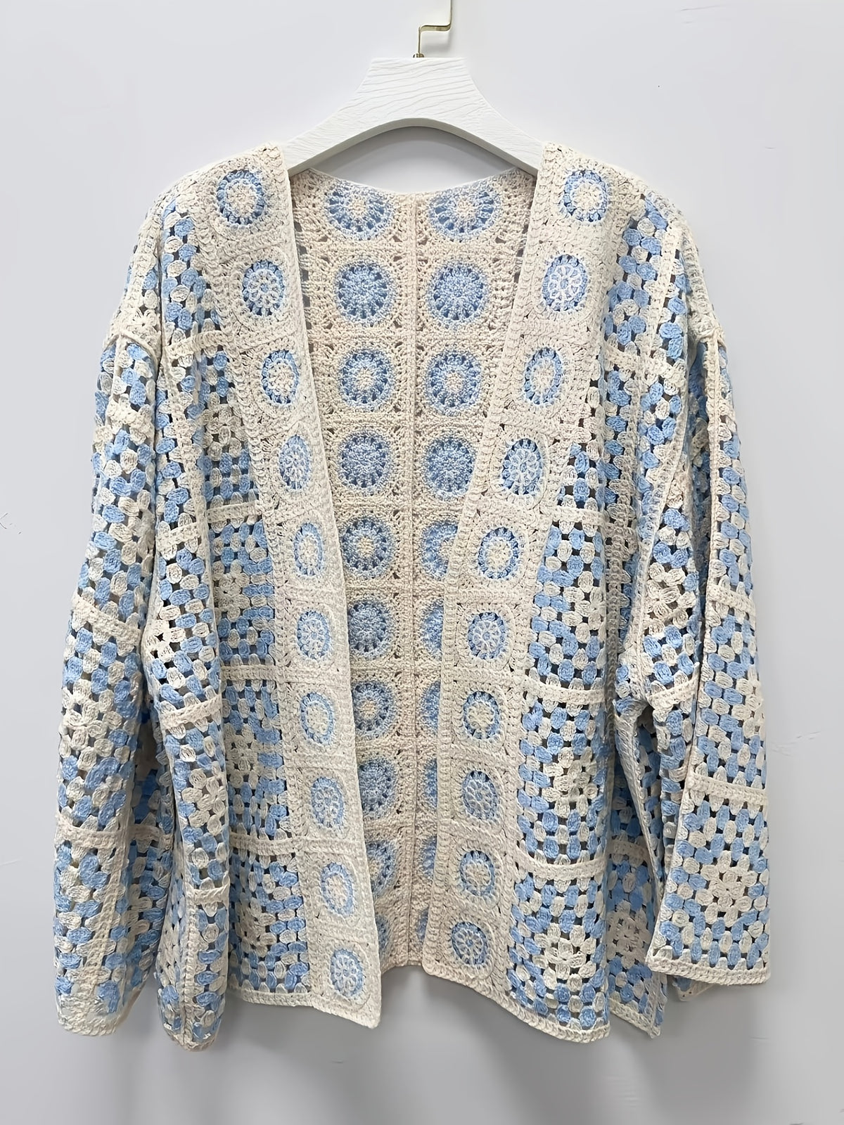 New Autumn Arrival: Early Fall Unique Crochet Embroidery Openwork Sweater, Loose Fit, Versatile, Stylish, And - Mixed colors