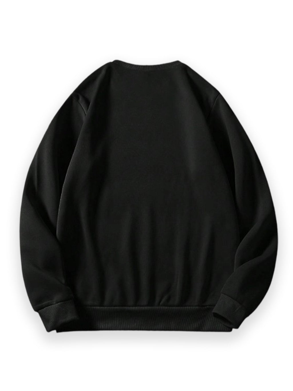 Men'S Round Neck Sweatshirt, Casual Versatile Autumn Winter Clothing, Mickey Mouse Cartoon Character Classic Pose Happy Expression Print Fashion Easy Long Sleeve Top, Design Men'S Casual Sweatshirt, Suitable for Daily Wear, Casual Athletic Wear - Black