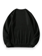 Men'S Round Neck Sweatshirt, Casual Versatile Autumn Winter Clothing, Mickey Mouse Cartoon Character Classic Pose Happy Expression Print Fashion Easy Long Sleeve Top, Design Men'S Casual Sweatshirt, Suitable for Daily Wear, Casual Athletic Wear - Black
