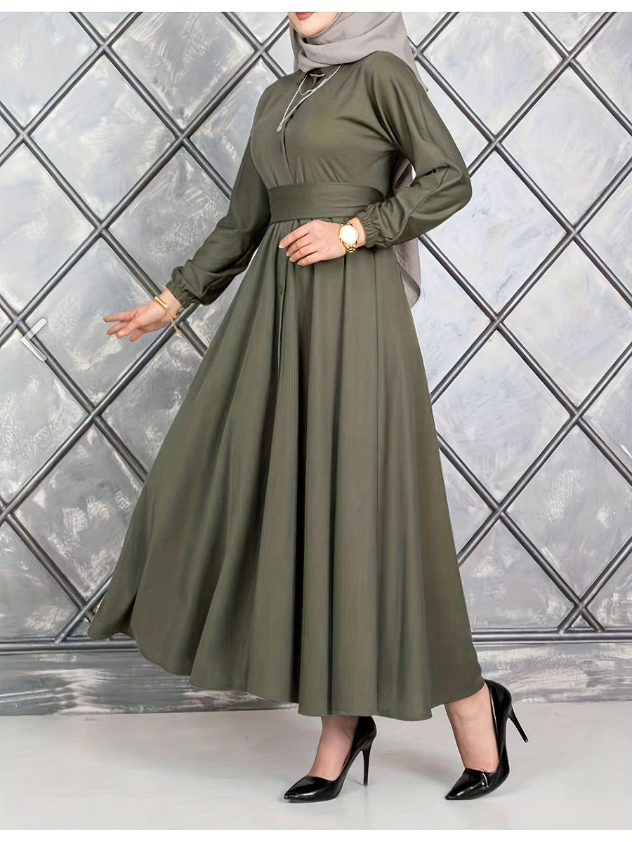 Women's Elegant Djellaba Dress Suitable for Formal Occasions and Casual Women's Clothing - Green