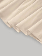 Women'S Solid High-Waist Half Skirt - Apricot