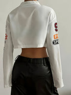 Women's Short Loose Thin Jacket - White