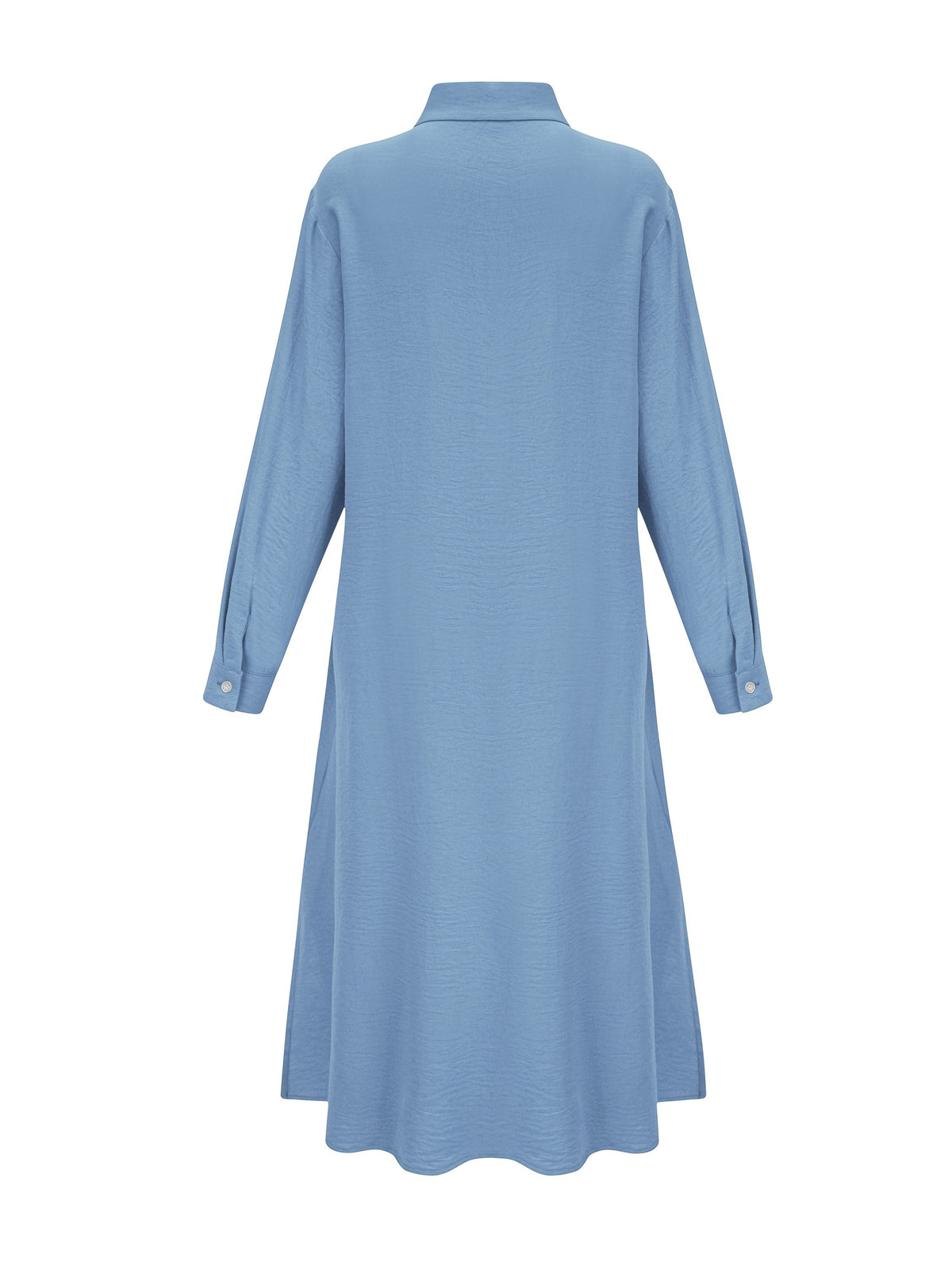 Fashion Women's Shirt Dress, Dress - Blue