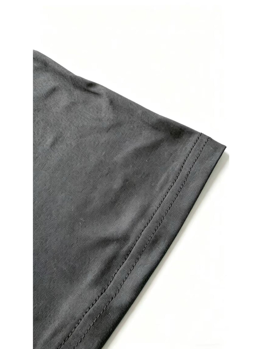 Men's Summer Tie-Strap Stand Collar Short-Sleeve T-Shirt, Featuring a Solid Color Design to Break the Monotony of Outfits. Made from Skin-friendly, Breathable, and Comfortable Fabric, with a Clean-cut Silhouette That Accentuates Your Figure - Dark Gray