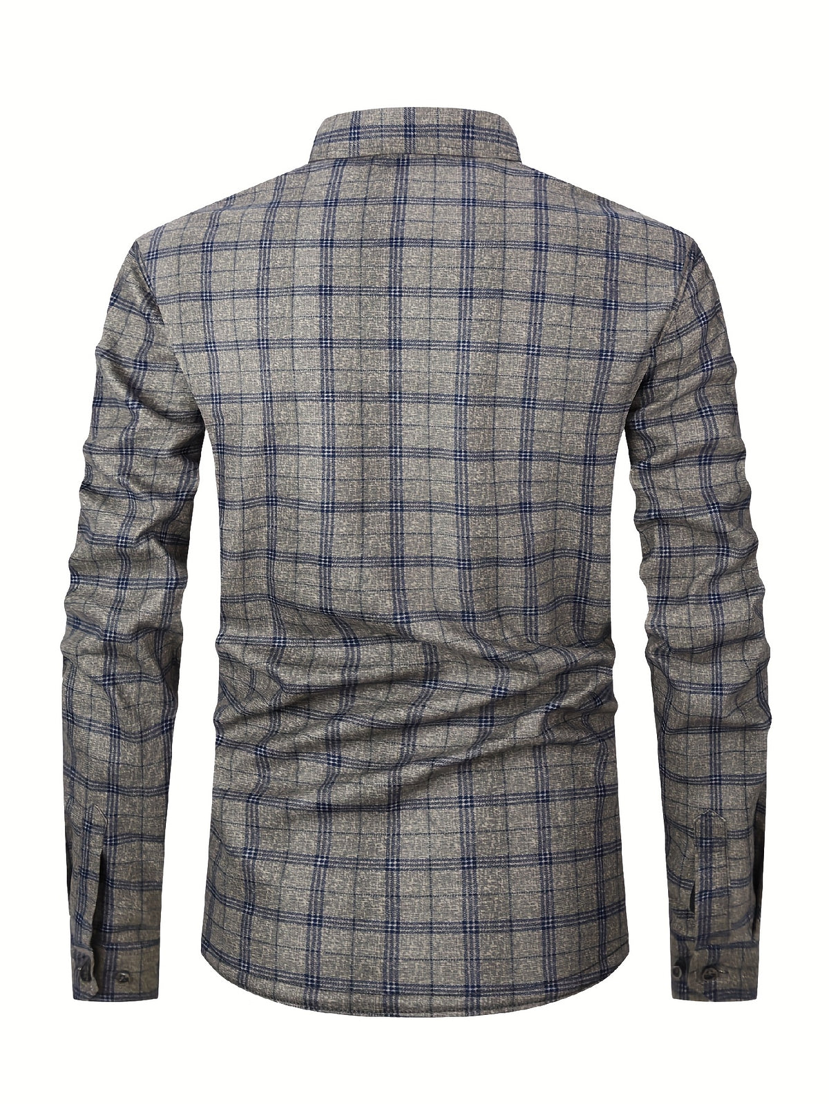 2026 Men's Plaid Shirt - Color Block Design, Brushed Lining, Warm Winter Flannel (Casual & Outdoor) Color Block Lining, Cold Weather Flannel for Outdoor Bold Color Block, Brushed Interior, Urban Style - Graphite Color