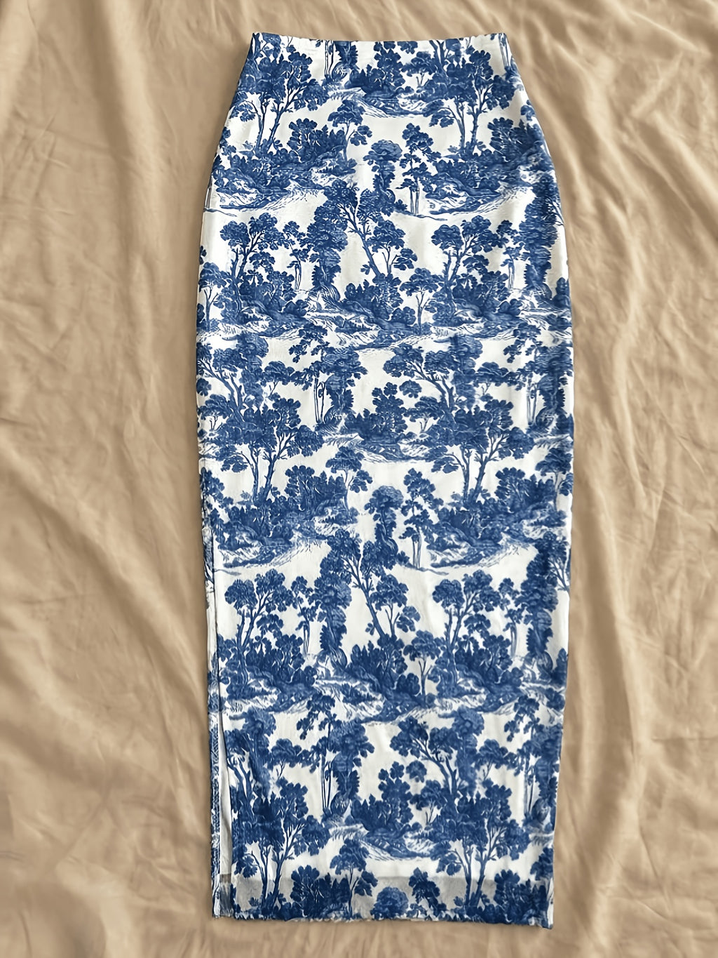 Targeted Women'S Leopard Print Mesh Fitted Mini Skirt - Blue
