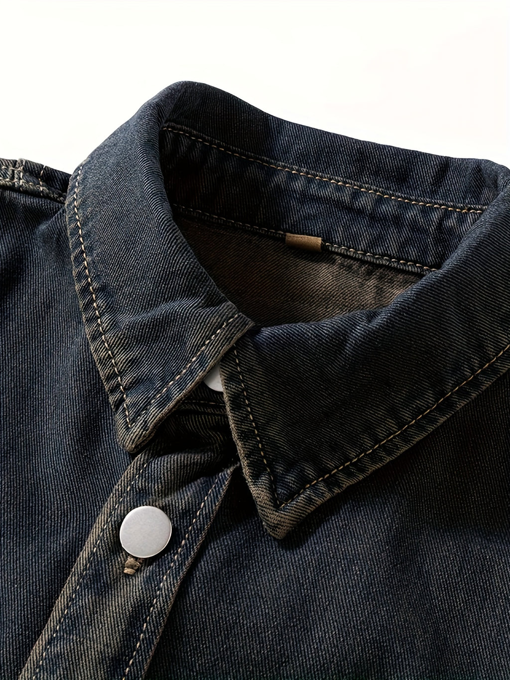810# Men's Denim Shirt - Sea Blue