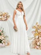 Fashionable Sexy New Women'S Sequin Mesh Patchwork A-Line Party Dress - Off-white
