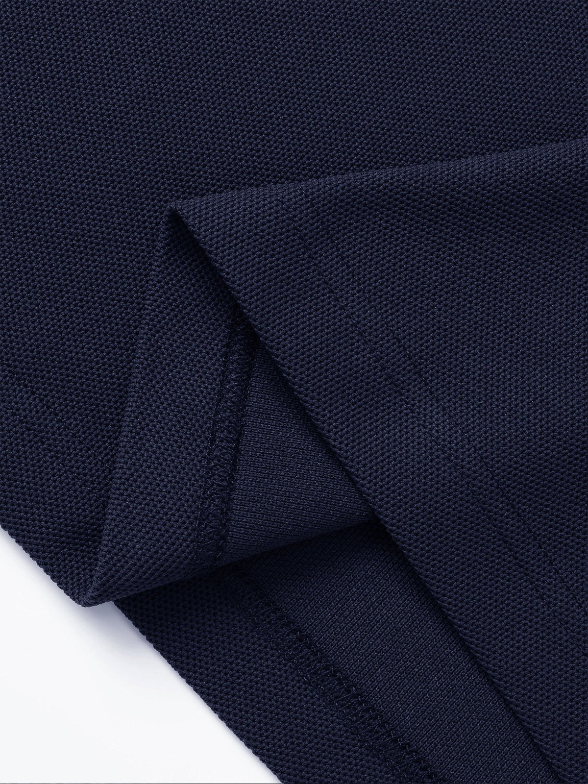MILAN Fashion Letter Print Color-Block Pattern Men'S Long Sleeve POLO Shirt, Summer Long Sleeve T-Shirt, Business Casual Sporty Style Stretch Comfortable Style Golf Shirt, Summer Essential Business Top - Navy Color