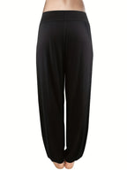 Popular Loose-Fit Casual Pants, Comfortable Women's Clothing - Black