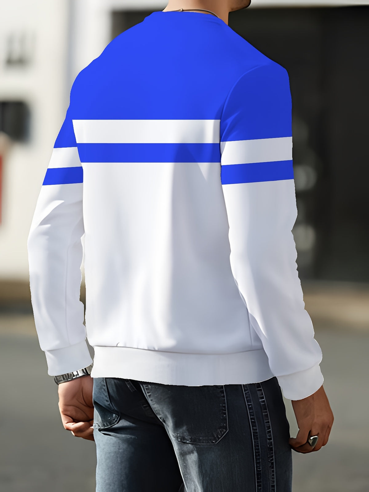 Men's Crew Neck Sweatshirt, New Spring/Autumn Crew Neck Top, Trendy Men's Crew Neck Sweatshirt Winter Clothes for Men - Mixed Color 2