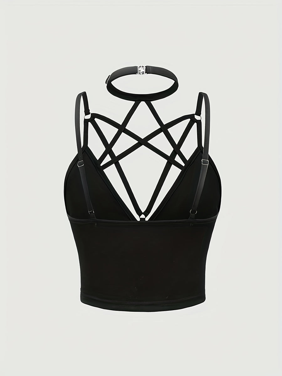 Fashion Strappy Cami - Black