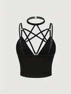Fashion Strappy Cami - Black