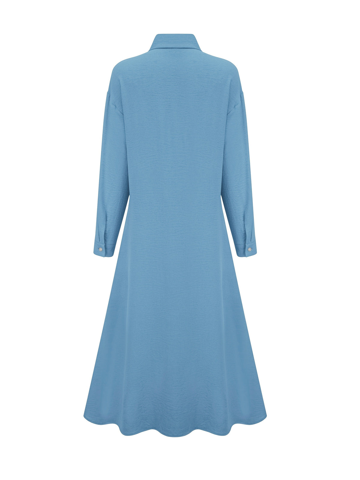 Women'S Fashion Long Shirt Dress, Dress - Blue