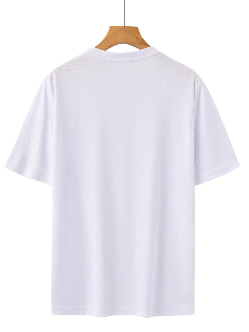 Men'S T-Shirt Spring And Summer Casual Style Printed Design Versatile Fitness Exercise Outdoor Vacation Men'S Top Quick Drying - White