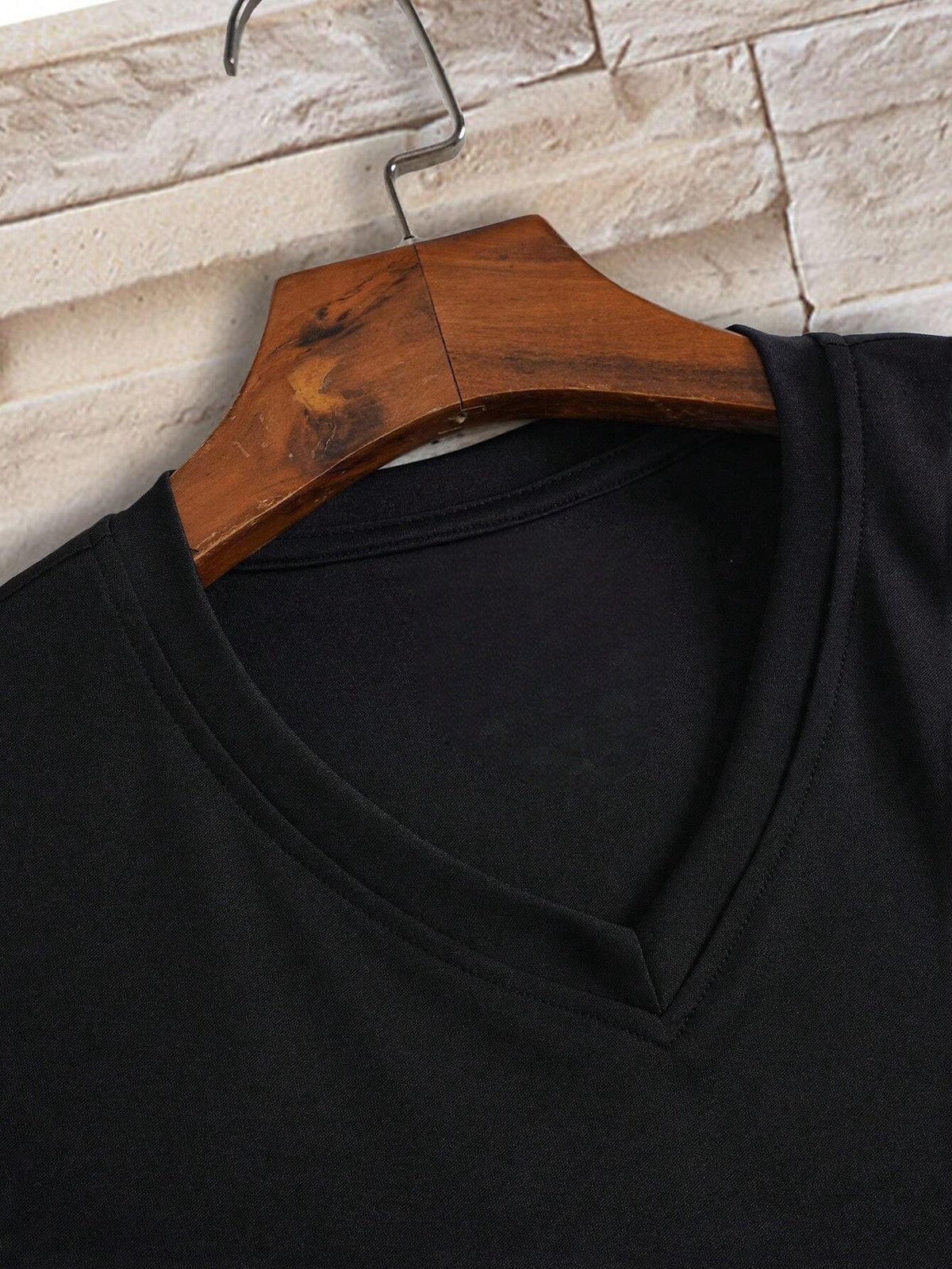 3-Pc Men'S V-Neck T-Shirts | Slim Fit | Suitable for Daily Wear, Parties, And Vacations - Black
