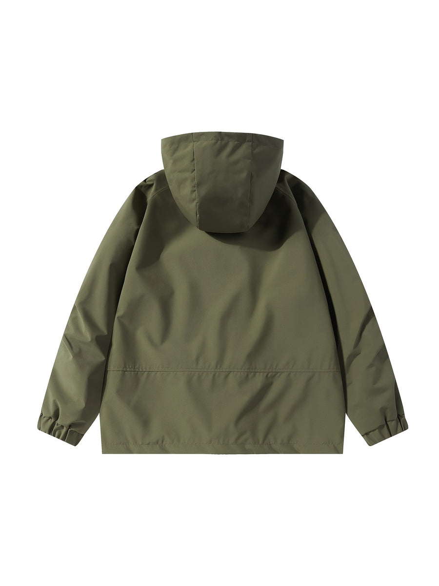 Men'S Lightweight Hooded Softshell Jacket - a Classic, Rugged, And Casual Full-Zip Coat with Multiple Pockets. Suitable for Hiking, Camping, Travel, And Daily Commuting; Ideal for Spring, Summer, And Autumn Wear. A Great Gift Choice for Men - Green