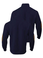 2pcs Men's Stand Collar Jacquard Knit Henley Shirts, Mature Vintage High Neck Pullover Polo, Random Texture Color-Block Collar Jacquard Patchwork Design, Suitable for Outdoor Casual Sports Wear, Ideal as Men's Birthday Gift, Outdoor Clothing - Navy Color