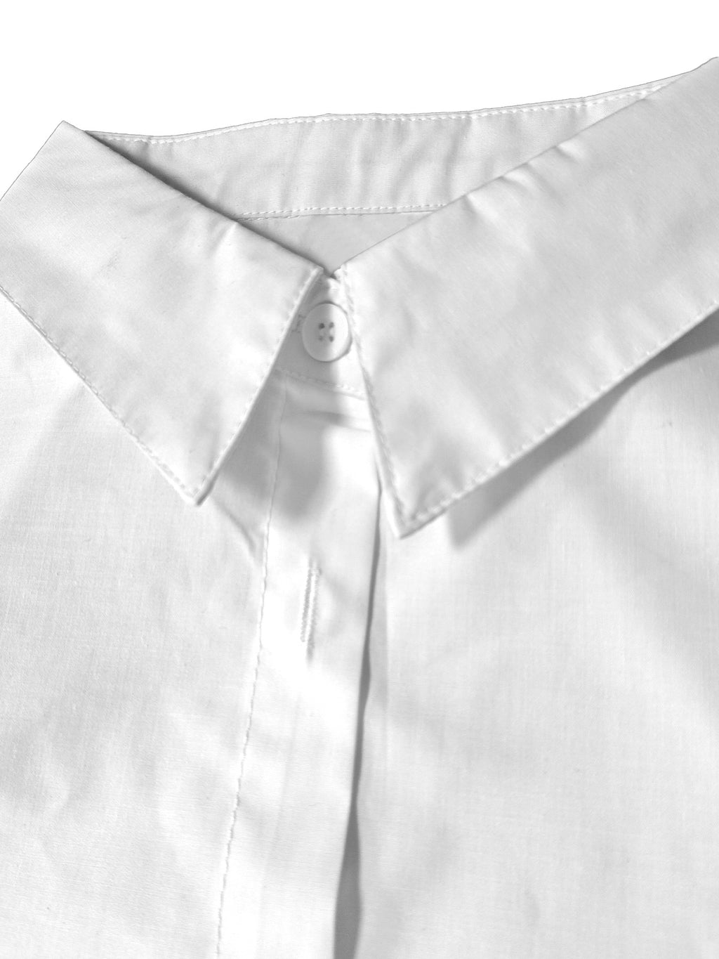 Top, Shirt, Fashion Women's Wear, Casual Loose Fit, Long Sleeve Long Top, One-Piece, Elegant Women's Shirt, European and American Hot Selling Fashion Women's Printed Casual Loose Fit Long Sleeve Button-Up Shirt - White