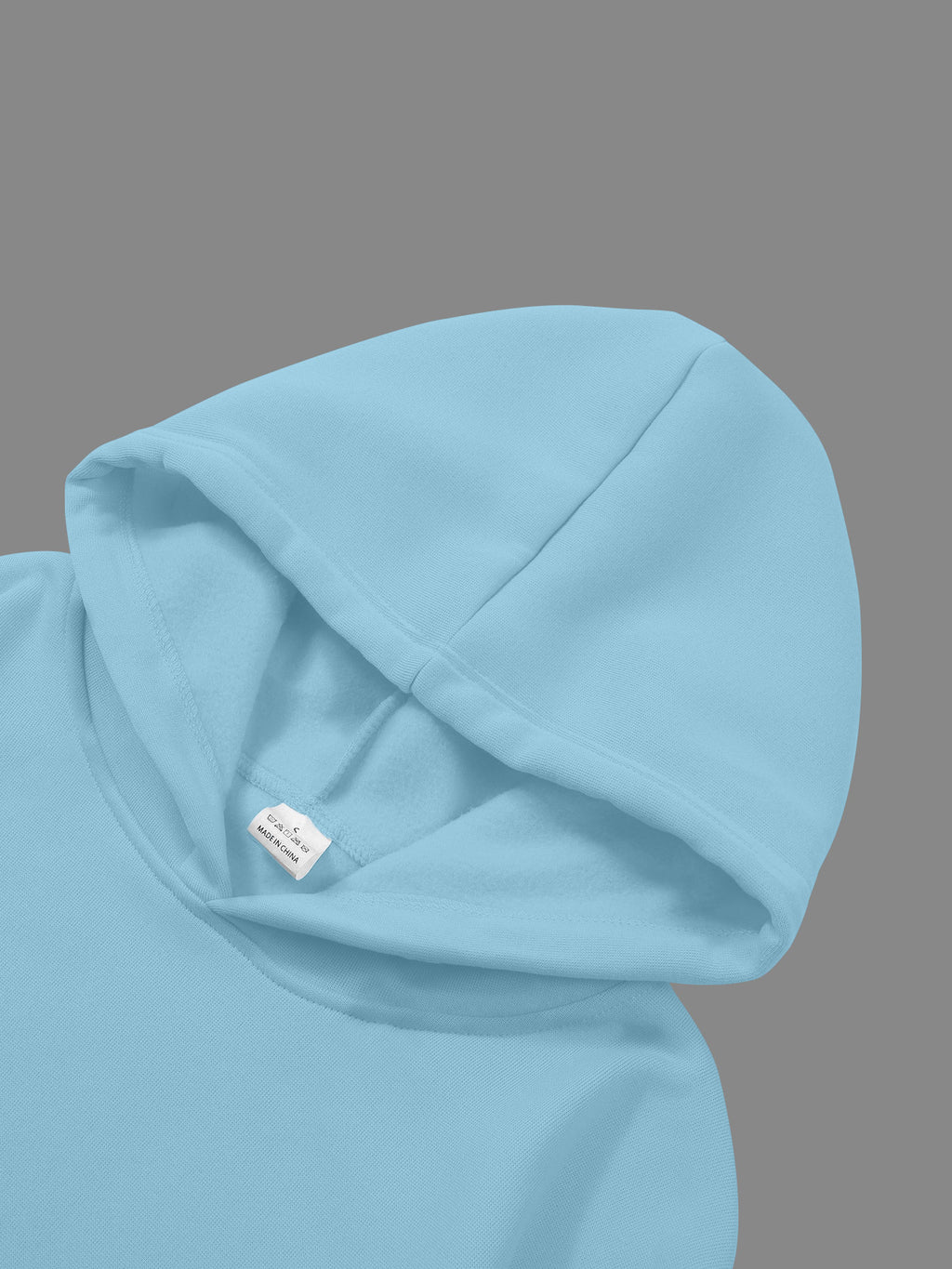 Mountain, Autumn Winter Women'S Fleece Thick Warm Hooded Sweatshirt And Shorts Set, Casual Outdoor Loose Comfortable Casual Sports All-Match Two-Piece Set - Sky Blue