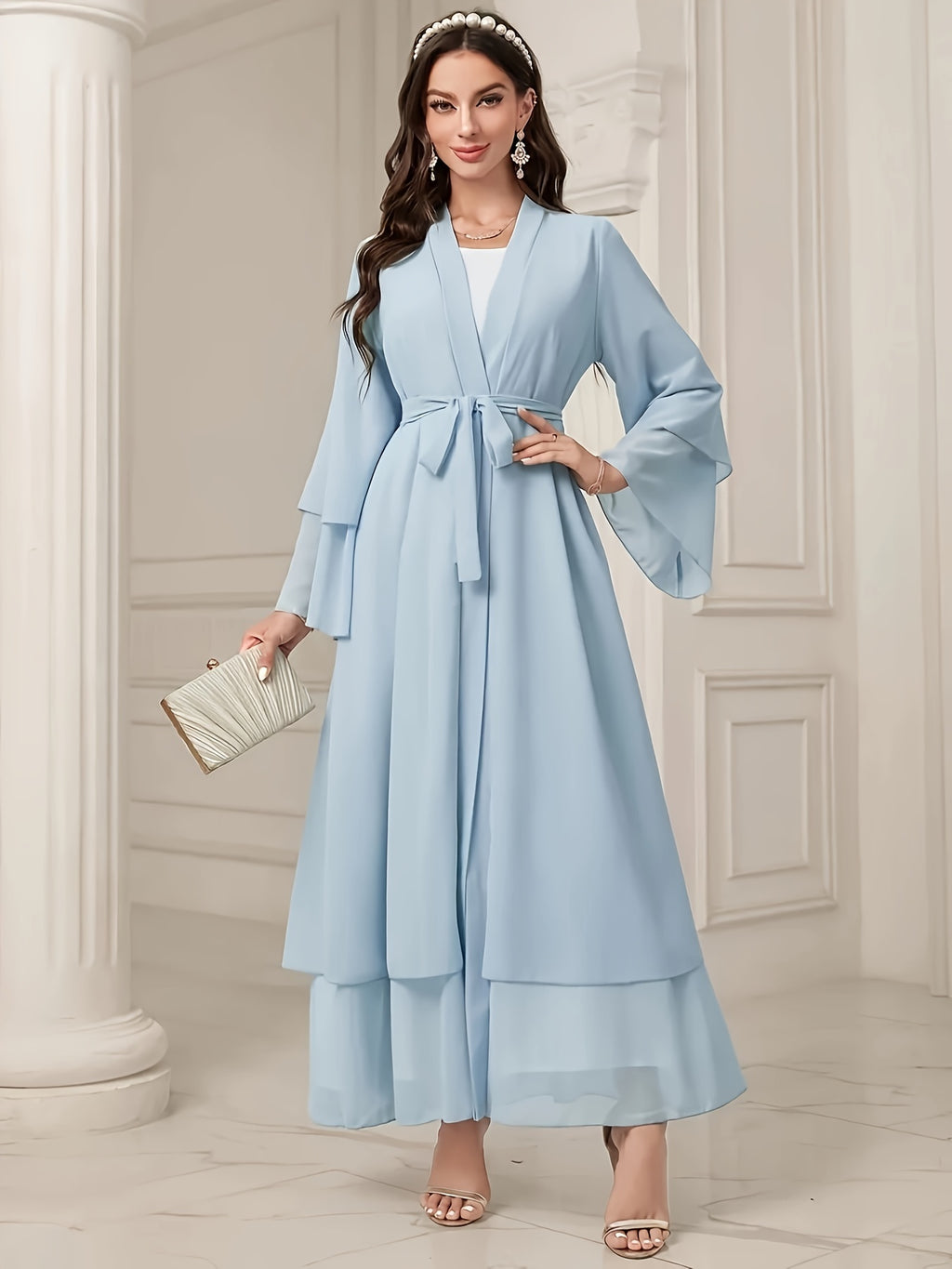 Muslim Robe - Bright Steel Blue