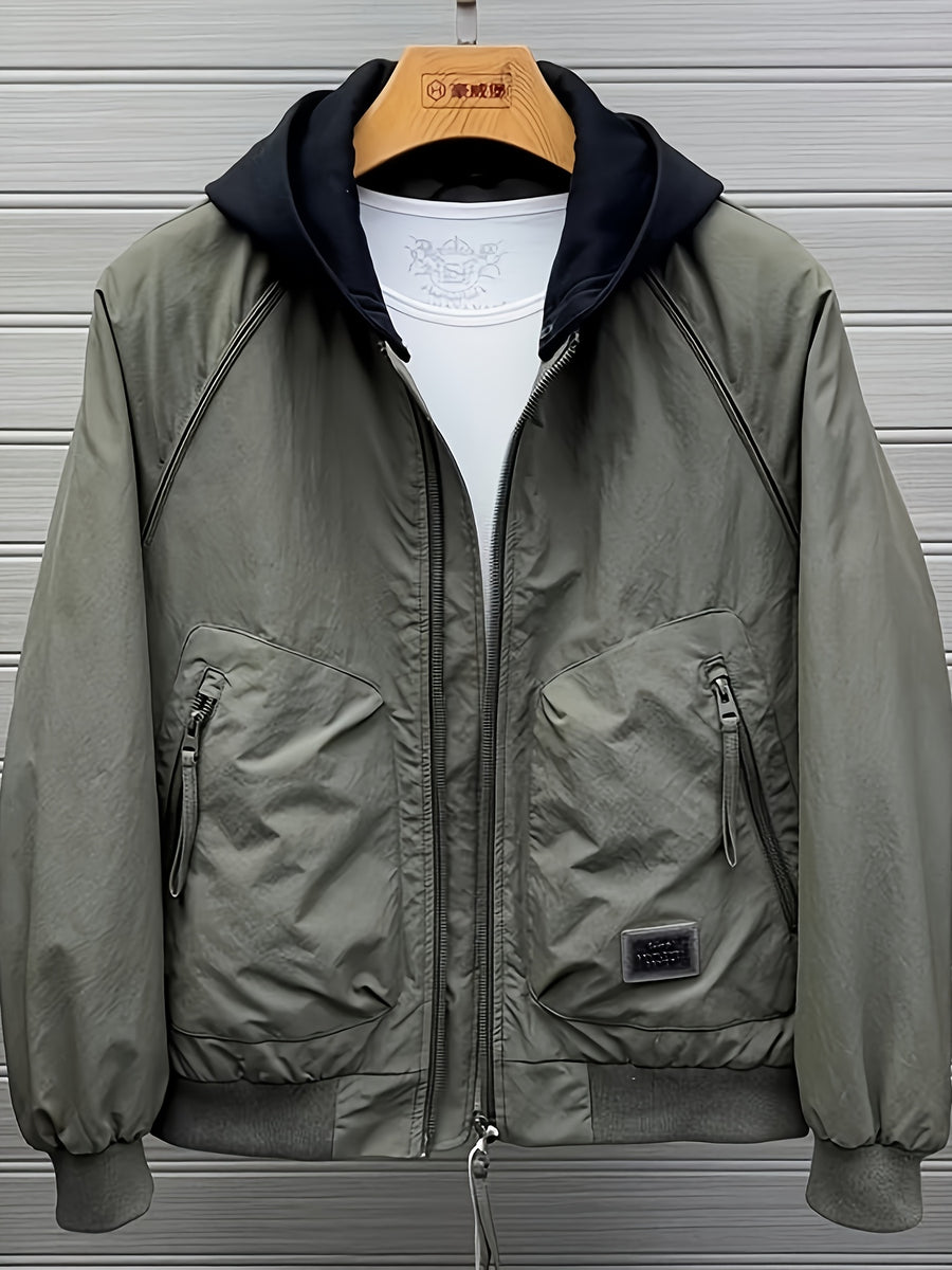 Jacket Outerwear Men'S New Style Trendy Cool American Retro Baseball Uniform Loose Men'S Top - Green