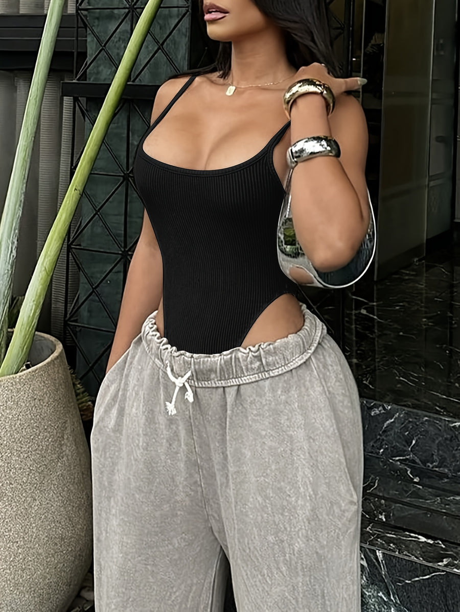 Mini Bodysuit for Women, Style - Black