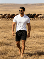 Fashion Athletic Men'S T-Shirt, Spring Summer New Style, Casual Versatile, Comfortable Breathable Lightweight, Trendy Slim Fit, Soft Skin-Friendly Fabric, Individual Premium - White