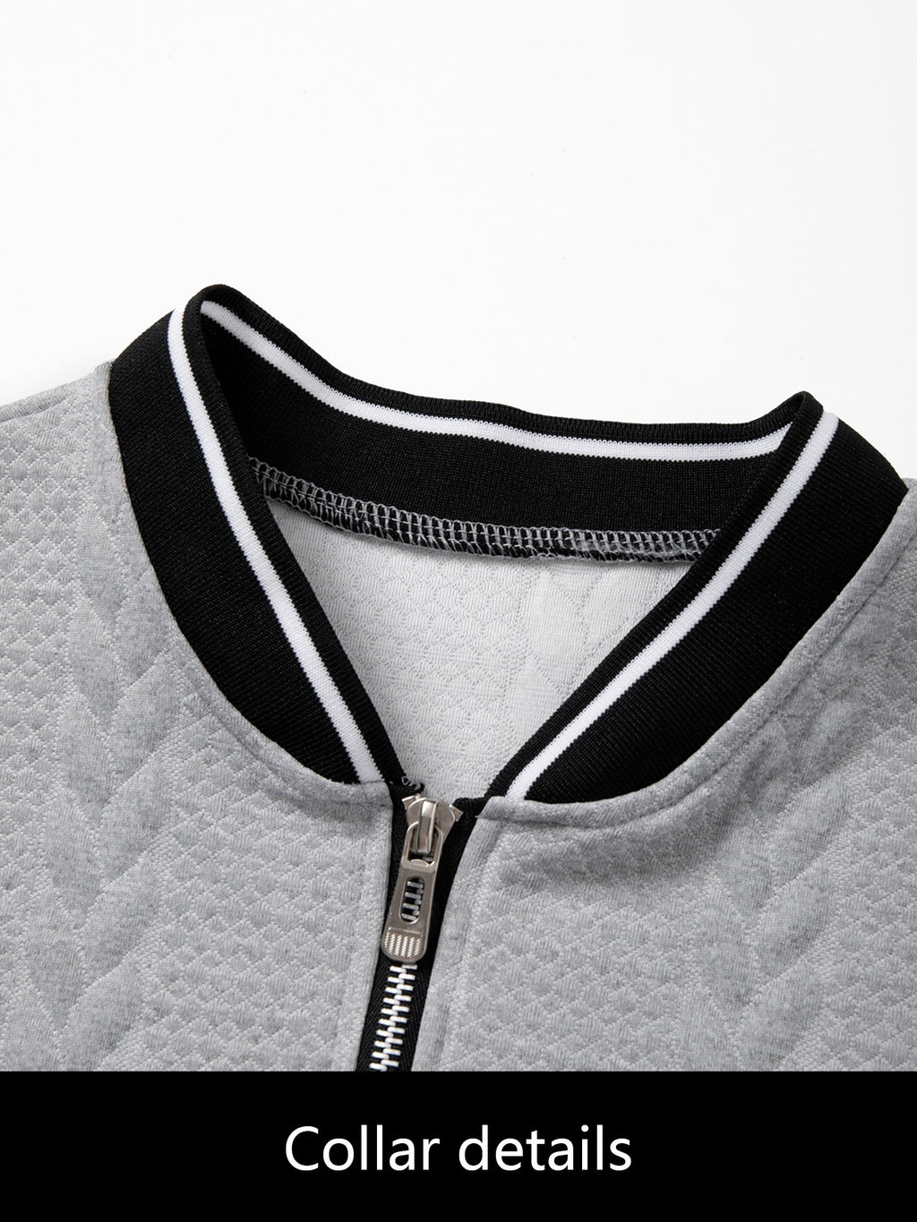 4pcs Solid Color Textured Texture Stand Collar Short Sleeve Men'S Contrast Striped Baseball Collar Short Sleeve Polo Shirt Summer Half-Button Baseball Collar T-Shirt Casual All-Match Top, Contrast Trimmed Collar And Cuffs, Front Zipper Design - Black+Light Gray+Khaki+Khaki
