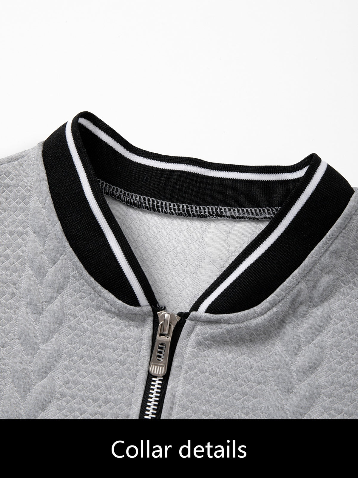 4pcs Solid Color Textured Texture Stand Collar Short Sleeve Men'S Contrast Striped Baseball Collar Short Sleeve Polo Shirt Summer Half-Button Baseball Collar T-Shirt Casual All-Match Top, Contrast Trimmed Collar And Cuffs, Front Zipper Design - Black+Light Gray+Khaki+Khaki