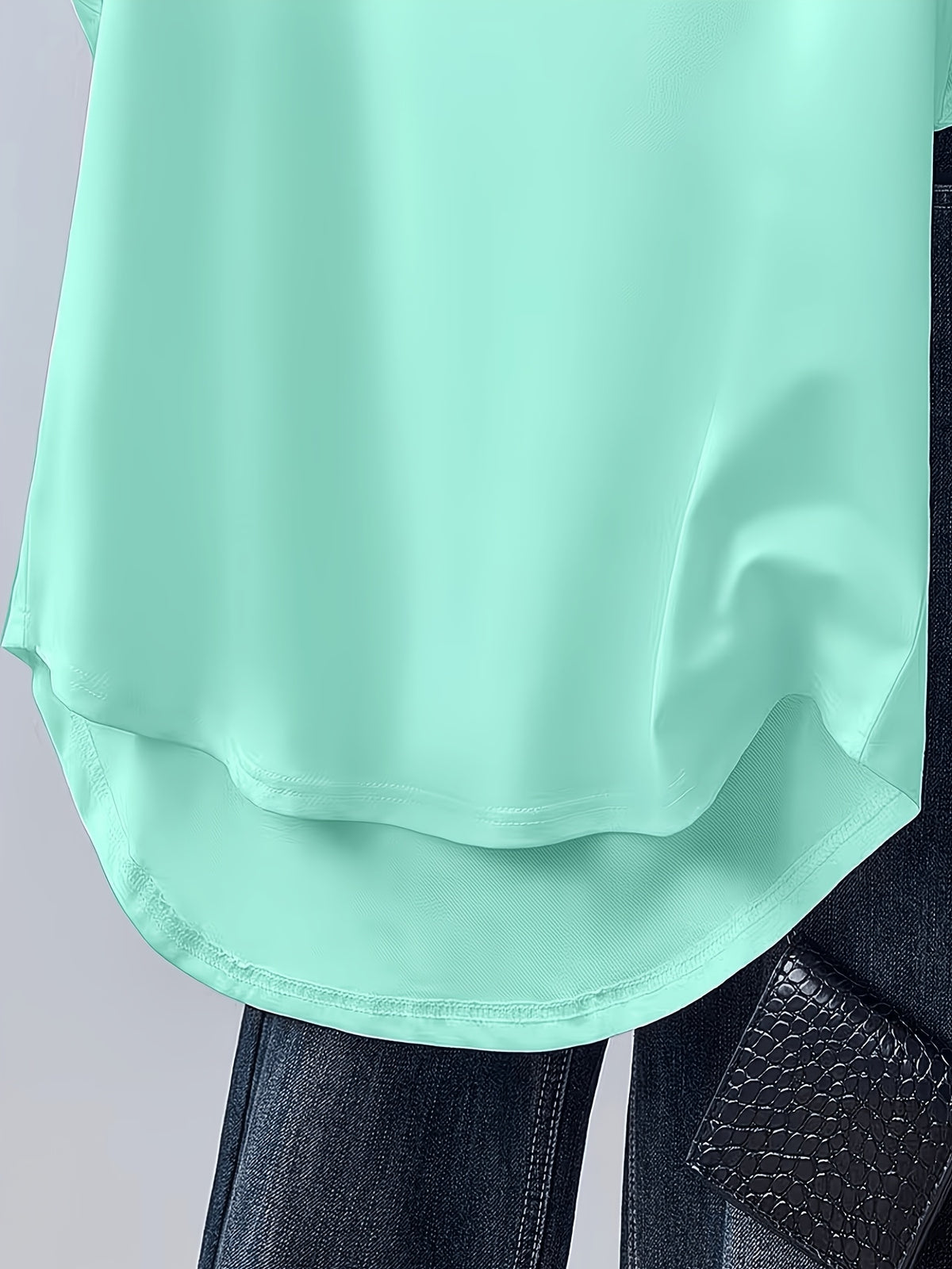 1pc Hooded Top Easy Line Design Casual All-Match Style Summer New Y2K Style Women'S Casual Athletic Wear Elegant Fashion Comfortable T-Shirt Top - Cyan