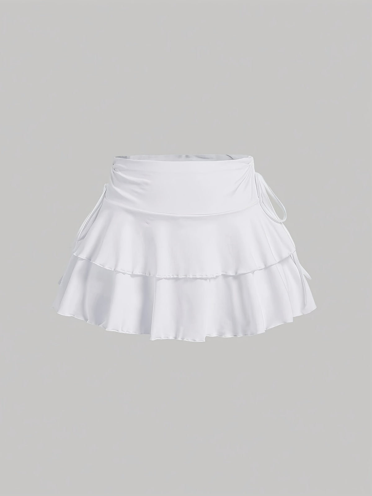 Cross-border European and American Women's Fashion, Elegant Commuter High-Quality Textured Casual Versatile Skirt, Women's Summer High-End Feel Skirt - White