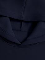 Women'S Warm Fleece Sweatshirt for Spring, Autumn, And Winter Featuring a Cute Panda Theme Print. This Autumn And Winter Commuting Piece Combines Soft And Adorable Elements Suitable for a Light Casual Office Style, Merging Warmth with a Loose Fit - Navy Color