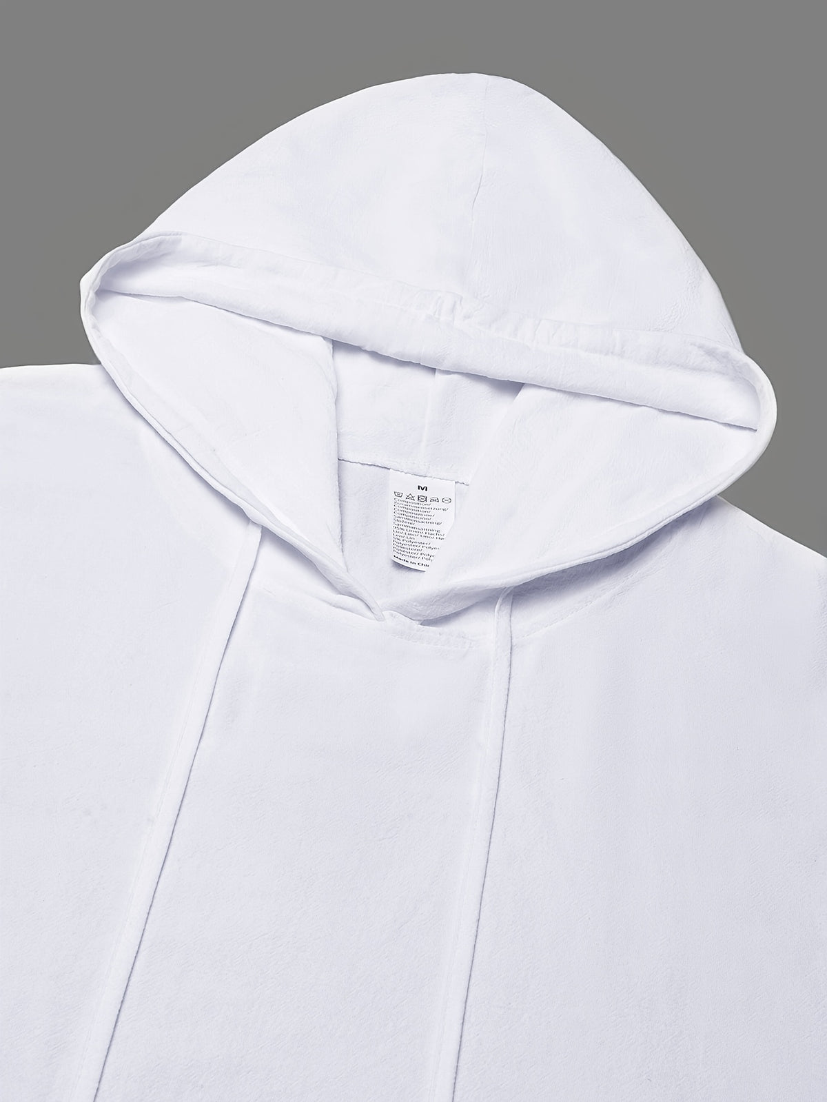 Men'S Spring Autumn New Thin Solid Linen Lightweight Hooded Sweatshirt Casual Commute Outing Fitness Party Street Fashion Athletic Casual Large Pocket Long Sleeve Hooded Top - White