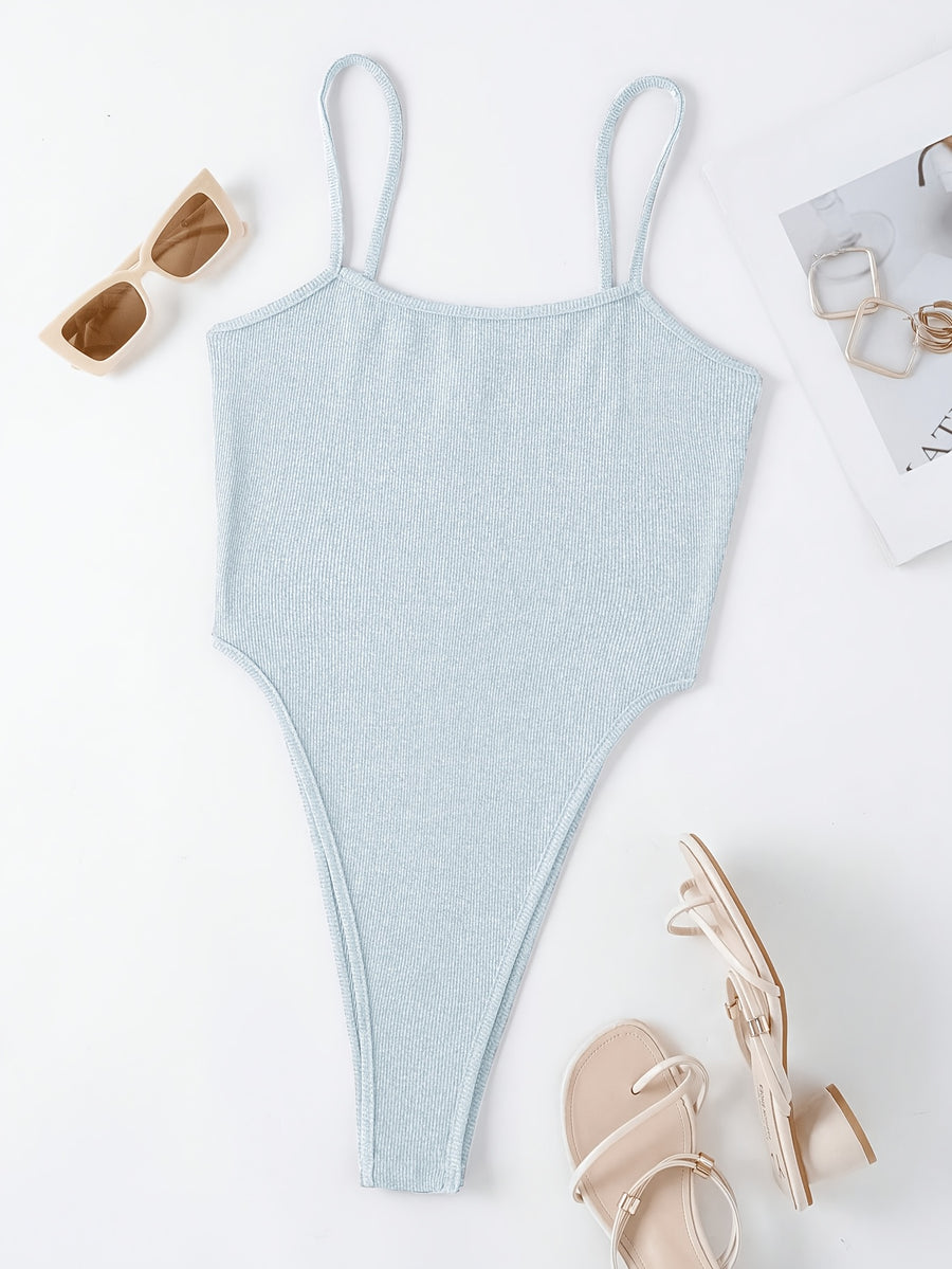 Mini Bodysuit for Women, Style - Light Blue