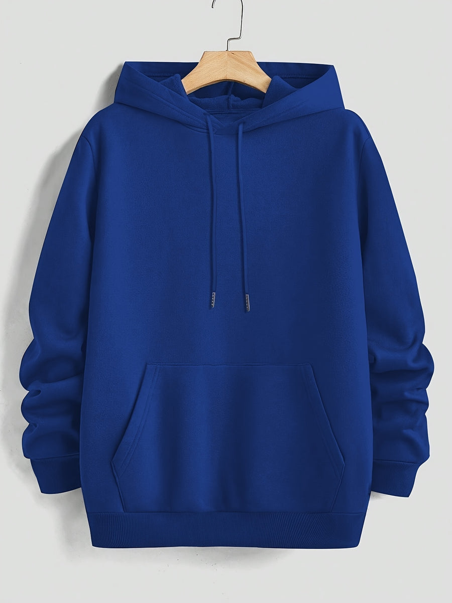 Men's Hooded Sweatshirt with Color-Block Patchwork Design, Print, and White Drawstring. Fashionable Pullover Long-Sleeve Sweatshirt for Daily Shopping, Lounging, and Outings - Mixed Color 9