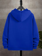 Men'S Solid Color Warm Fleece-Lined Zipper Sweatshirt, Global All-Season Factory Made Comfortable High Quality High Fit Rate Casual Men'S Sweatshirt - Blue 1