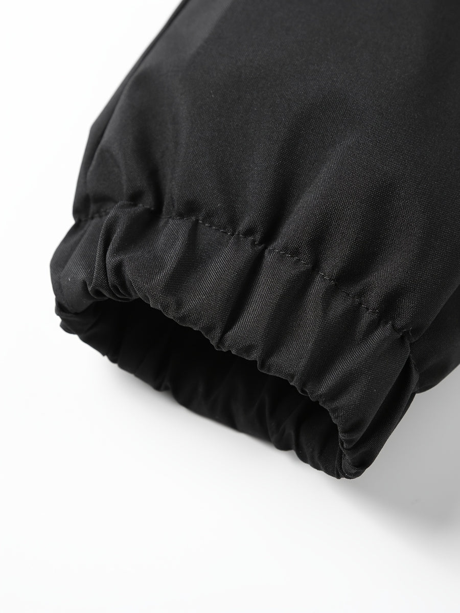 Men'S New Jacket for Spring And Autumn, Casual Sports Outdoor Zippered Pockets, with a Hood Design - Black