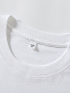 Fun English Front and Back Print, Summer Men's Pure Cotton Crew Neck Casual T-Shirt, Men's Fashion Short Sleeve, Men's Trendy Top, Loose Half-Sleeve, Comfortable, Daily, Commuting, Vacation, Premium, Couple's Style, Student Budget, Holiday - White