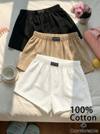 Cherry 3pcs Set, Spring Summer Women'S Pure Designed Waist-Cinching Pants, Fashionable Inner Layer Multi-Piece Short Shorts Set - Mixed colors