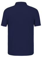 Thin and Breathable Men's Business Polo Shirt, Short Sleeve, Golf Sport, Simple Solid Color Design, Durable and Versatile for Daily Casual Wear, Men's Summer Short Sleeve - Navy Color