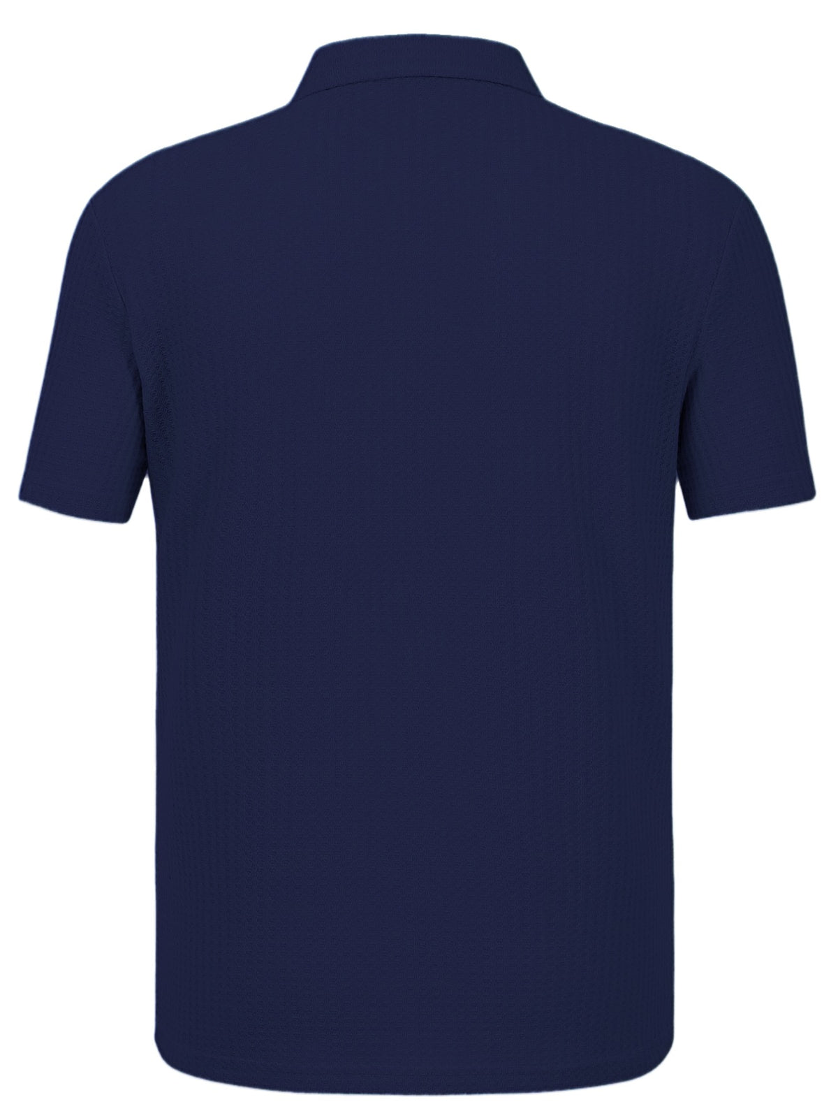 Thin and Breathable Men's Business Polo Shirt, Short Sleeve, Golf Sport, Simple Solid Color Design, Durable and Versatile for Daily Casual Wear, Men's Summer Short Sleeve - Navy Color