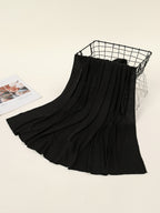 1pc Muslim Ramadan Scarf, Soft And Breathable Headscarf, Suitable for Daily Wear And Eid Al-Fitr - Black