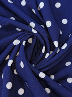 Women'S Spring/Summer Casual Elegant Polka Dot Halter Vest with Back Buttons, Easy Versatile Style, Suitable for Fashion Commuting, Casual Home Wear - Navy Color