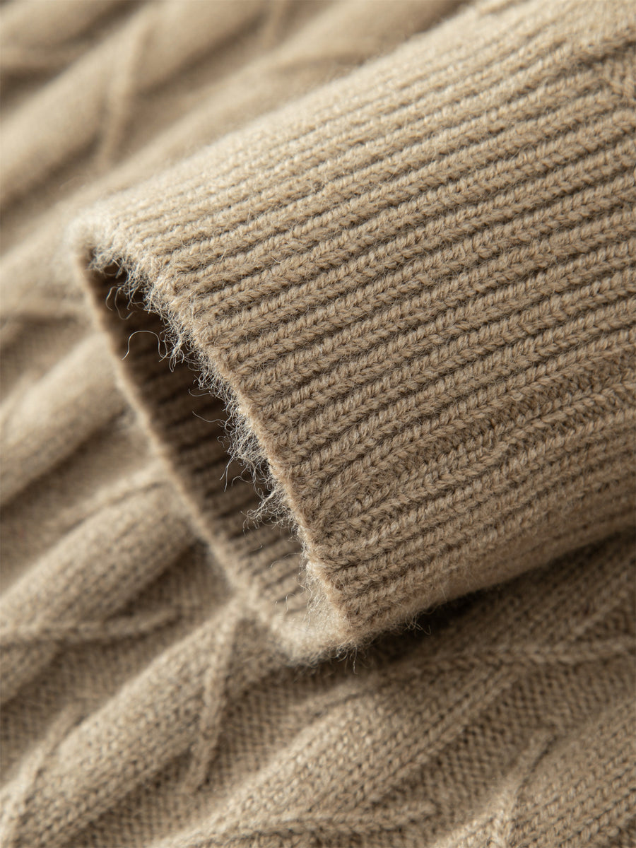 Men's Solid Color V-Neck Sweater - Thick Warm Knit Pullover Sweater Suitable for Fall/Winter, Casual Long-Sleeve Knitwear, Basic Basic Knit Sweater for Office & Casual Attire, Hand Washable, All Sizes Available - Green