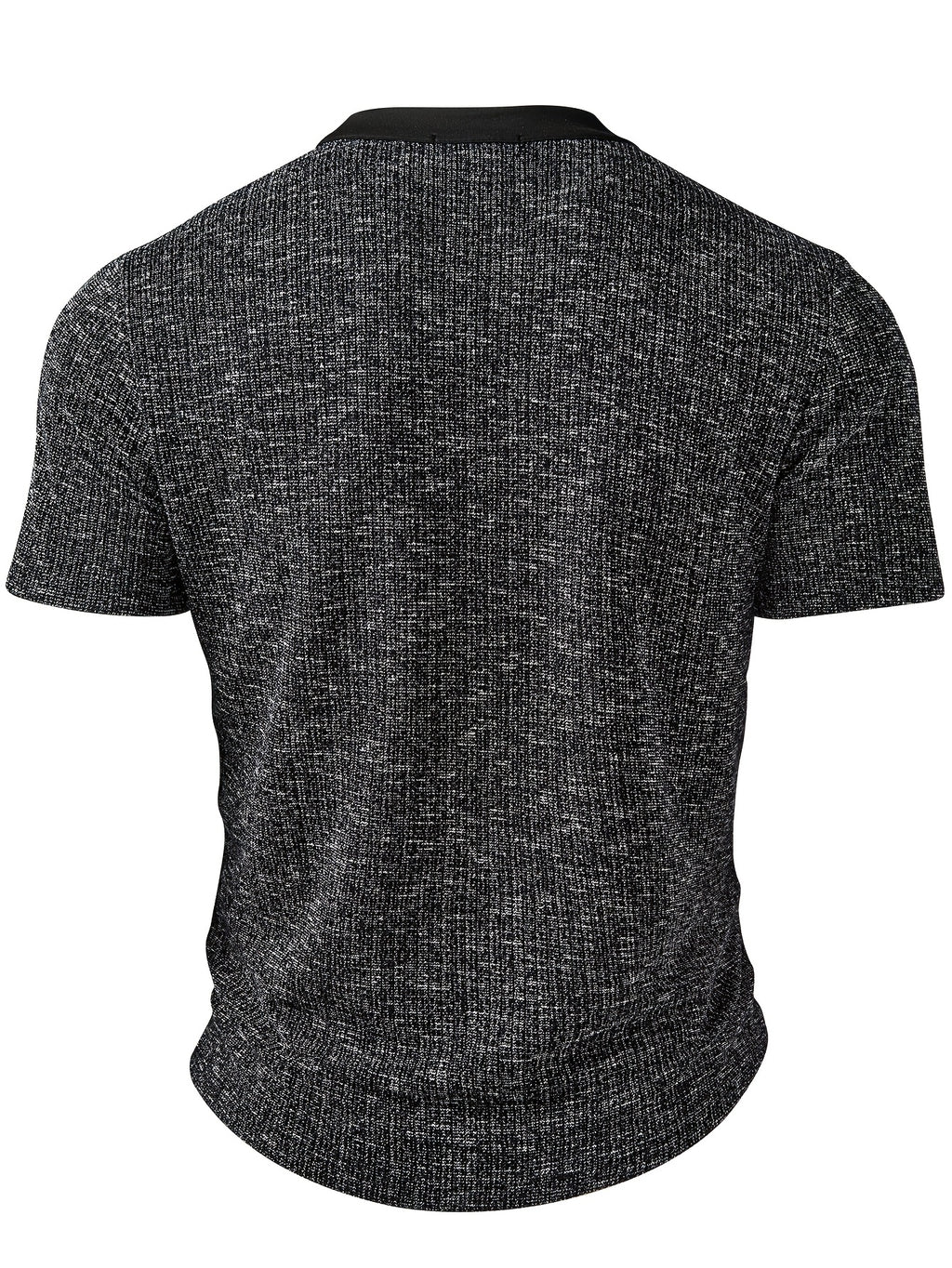 ROYALBOY Presents the New Spring Collection: Short-sleeved Shirts with a Unique Patchwork Design, Versatile for Daily Wear and Essential for Commuting - Black