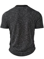 ROYALBOY Presents the New Spring Collection: Short-sleeved Shirts with a Unique Patchwork Design, Versatile for Daily Wear and Essential for Commuting - Black