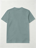 2pcs Set of Men'S Solid Color T-Shirts, Summer Classic Henley Shirts, Suitable for Casual Wear - Grey