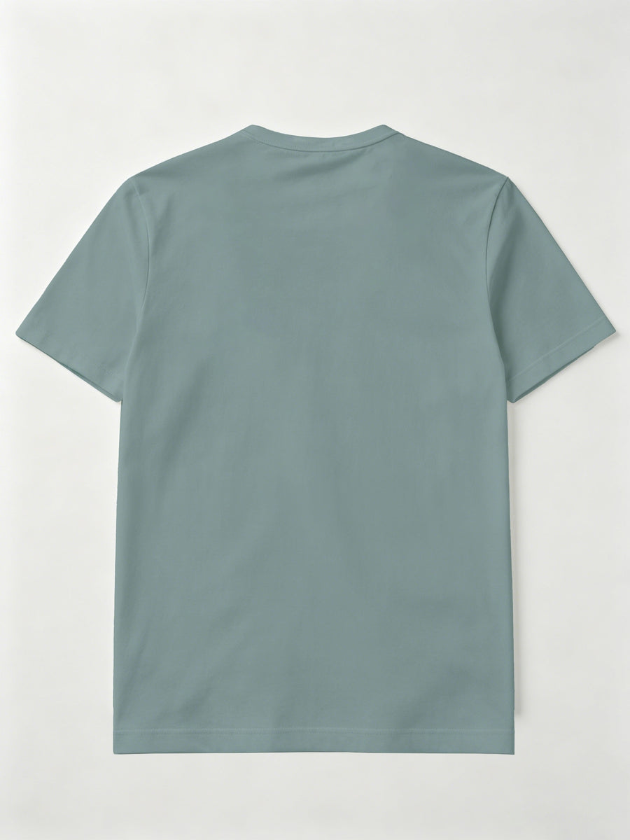 2pcs Set of Men'S Solid Color T-Shirts, Summer Classic Henley Shirts, Suitable for Casual Wear - Grey